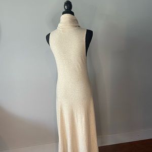 Beautiful Cashmere sleeveless rolled neck dress.